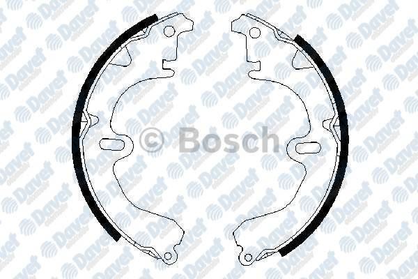 BOSCH 0986487203 Arka Balata Pabuclu Toyota Corolla Sedan 1.6i 16v (99- )